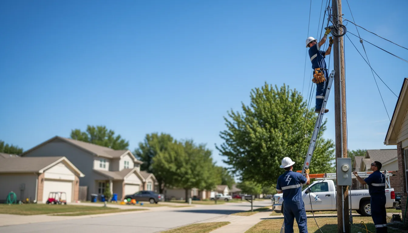 Residential electrician providing installation services in Morris, GA